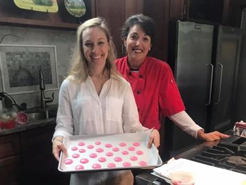 Teaching step by step how to make French Macarons.