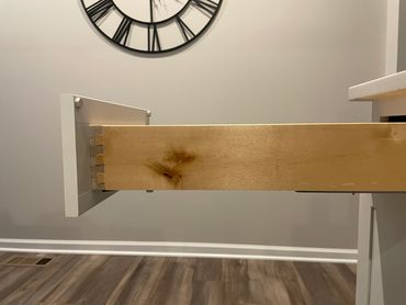 Standard dovetail drawers with soft close