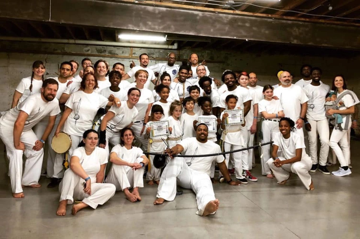 Celebrating at Minnesota Batizado and Capoeira Ranking Ceremony