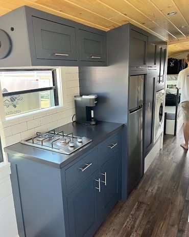 cabinets in a bus conversion