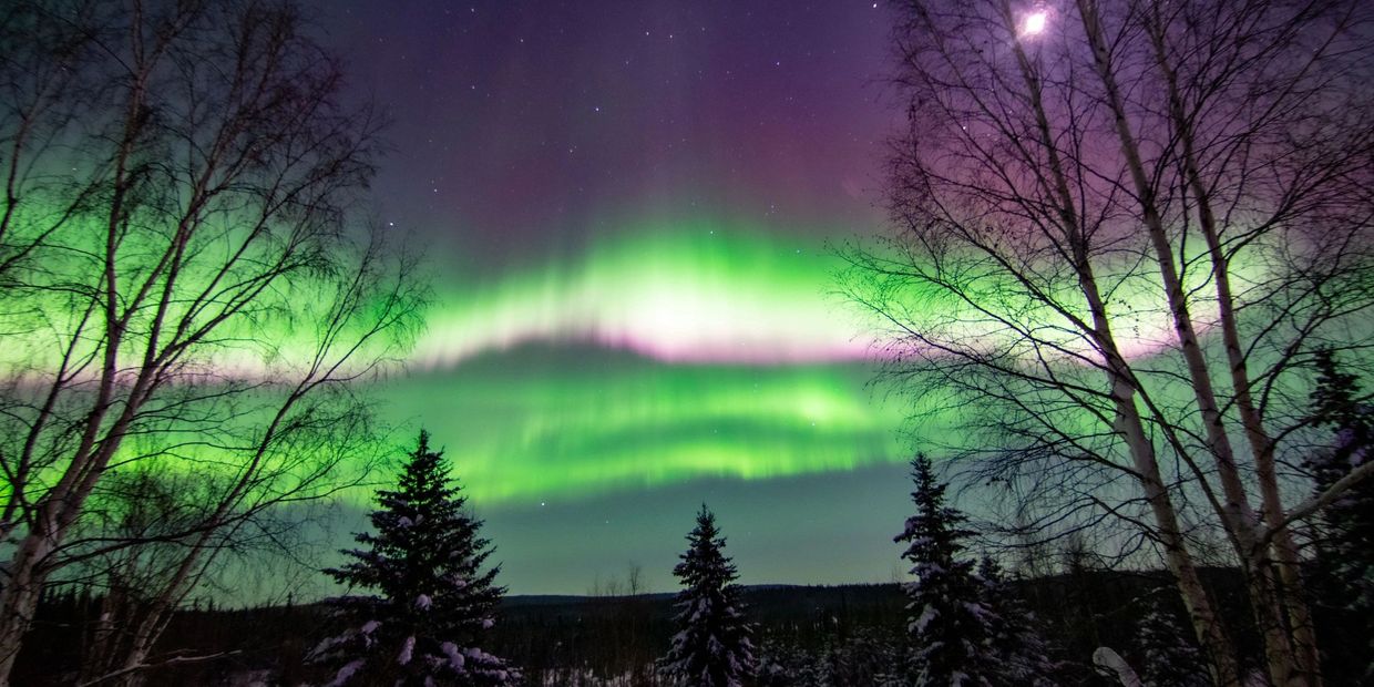Northern Lights in Fairbanks Alaska - Westmark Hotel