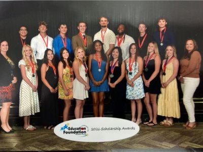 Group photo of 2023 scholarship award recipients and organizers.