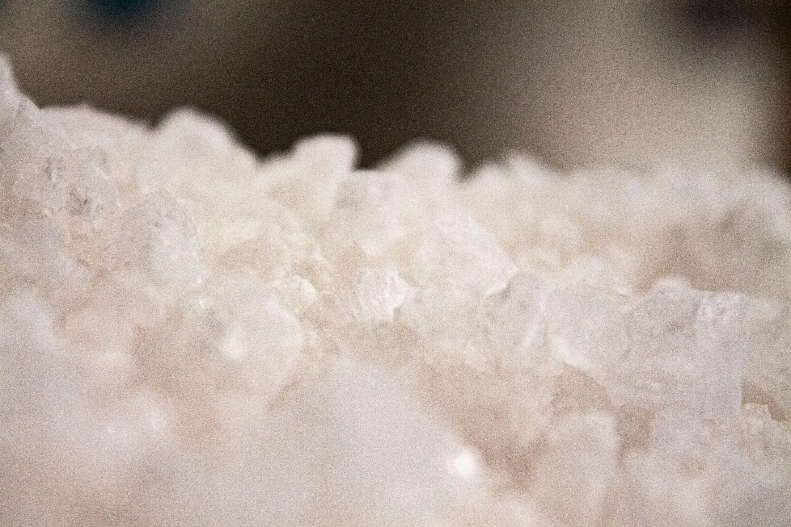 Photograph of large salt crystals
