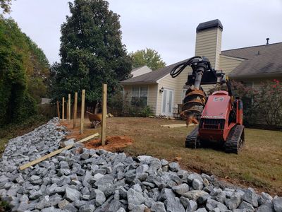 Rip Rap install,fence install