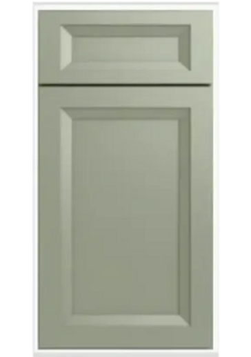 Oakley Sage Green prefab cabinetry.