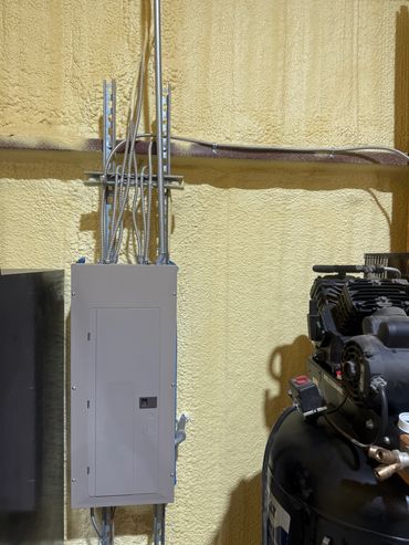 Mr M was needing a new 220 outlet installed for his 80 gal compressor.