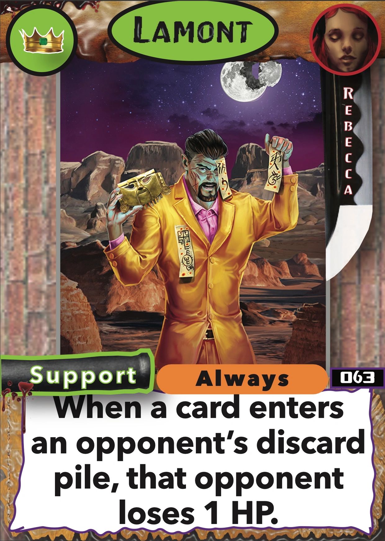 Darkwana, Darkwana Games, Duelists of Darkwana, Martin Wolt, Rebecca, Support, Influence, Lamont