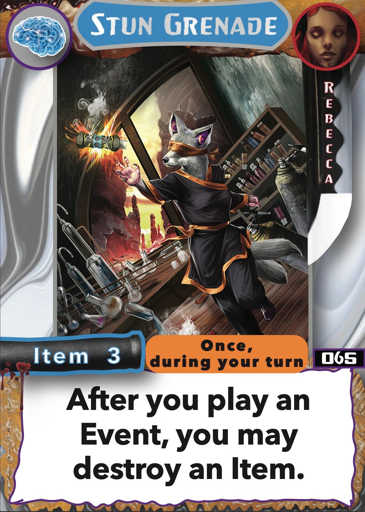 Darkwana, Darkwana Games, Duelists of Darkwana, Martin Wolt, Rebecca, Item, Knowledge, Stun Grenade