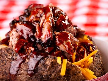 Loaded pulled pork potato