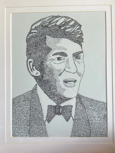 Dean Martin type portrait print