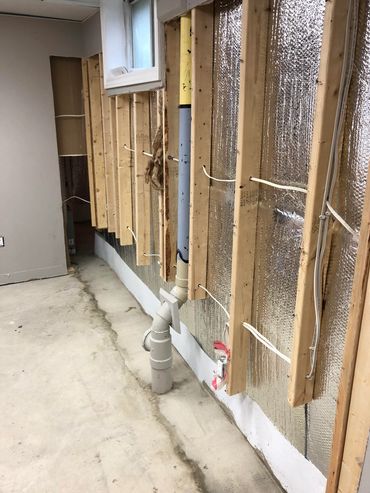 interior waterproofing of foundation walls