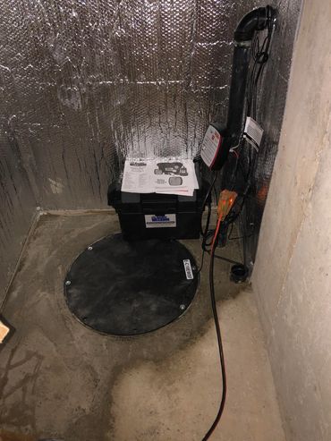 sealed lid sump pump with battery backup