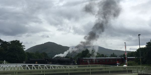 Glenfinna Viaduct, steam train, harry potter, fort william, malaig, road to skye, neptune staircase