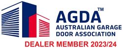 The logo for the Australian Garage Door Association