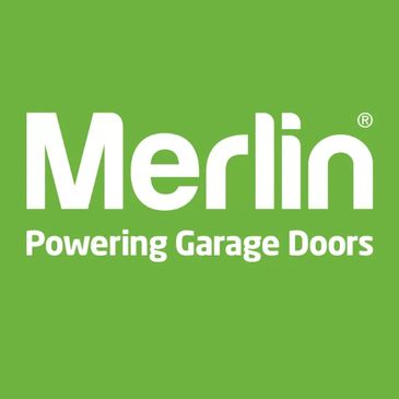 Merlin garage door logo