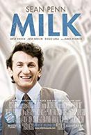 Cover of dvd for Milk. Sean Penn plays Harvey  Milk.