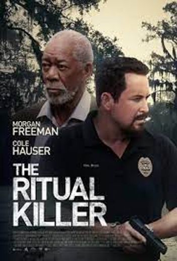 Photo of Morgan Freeman and Cole Hauser (RIP from Yellowstone) for the movie: The Ritual Killer.