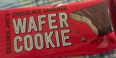 photo of Trader Joes' wafter cookie. IT's really tasty!