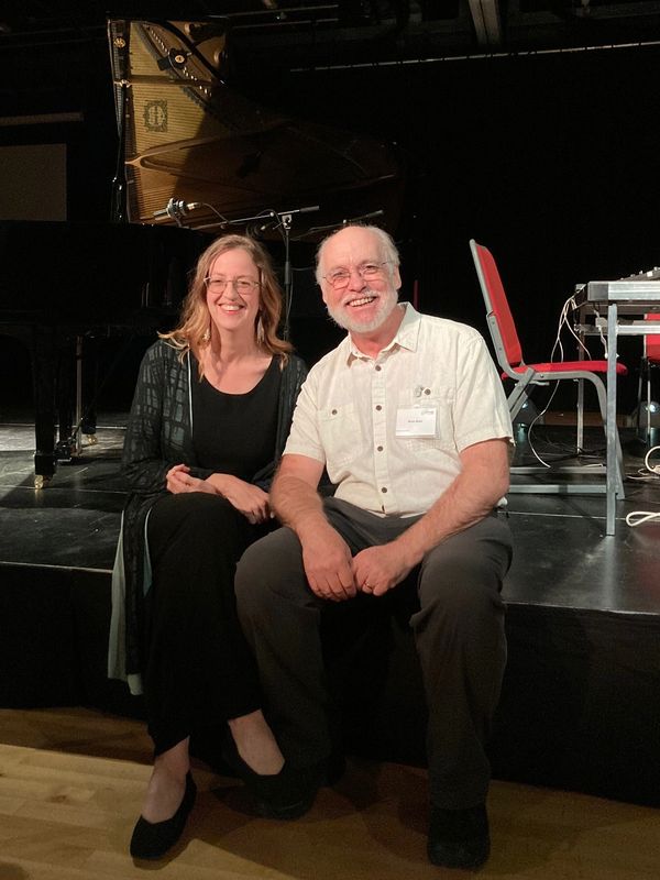 Janis Mercer and Brian Belet, Leicester, UK, September 2022.