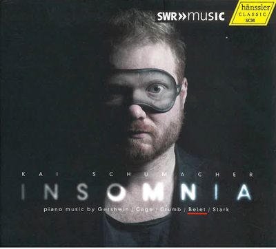 Insomnia album cover. Kai Schumacher, piano.