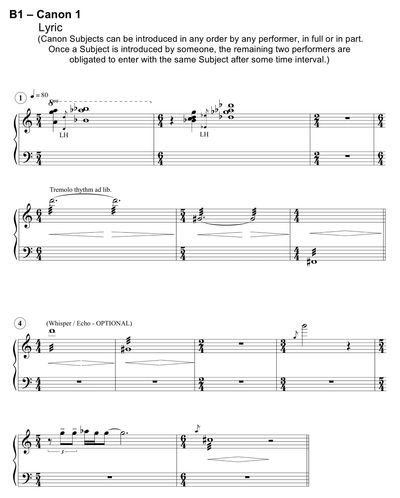 Score excerpt: Loose Canon.