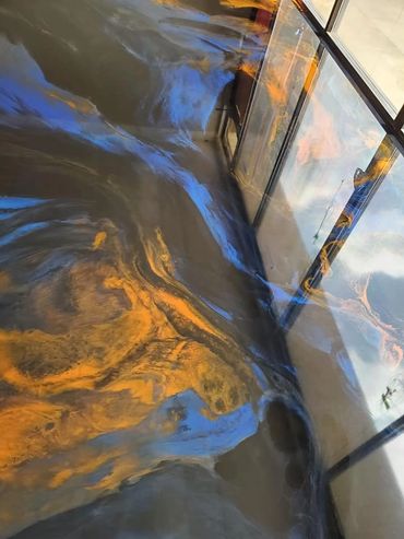 High Gloss Metallic Epoxy Floor