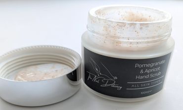 Hand scrub pomegranate and apricot