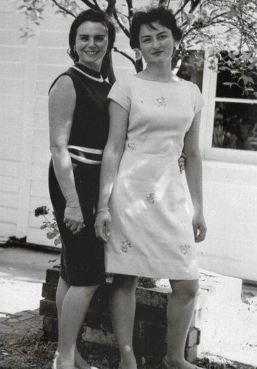 Joan and her sister Pam