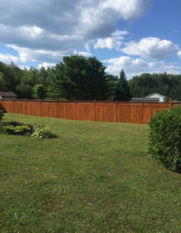 Wooden 6foot fence.