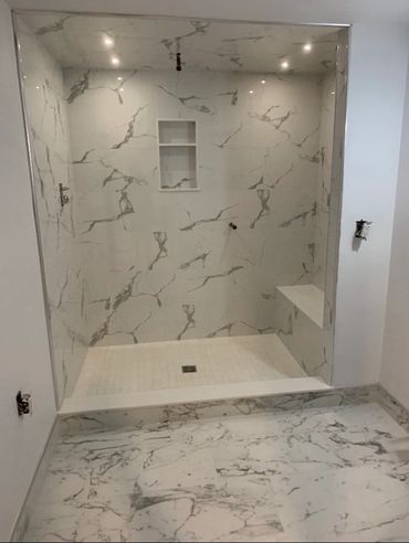 Custom walk in shower