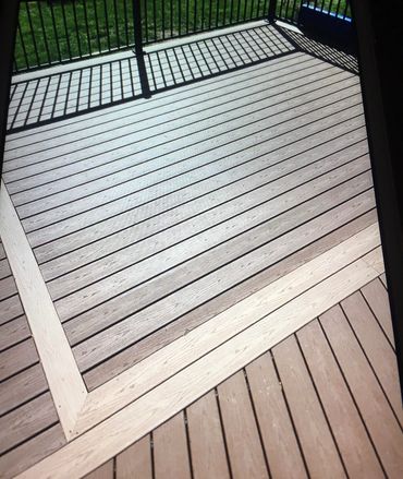 Picture framed deck