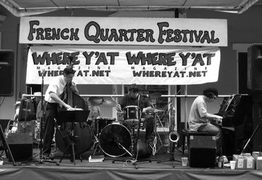 French Quarter Fest 2005 performing on the "Where Y'at Magazine" stage.