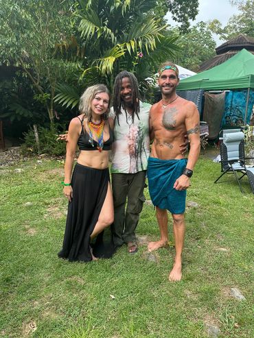 Jared with a shaman in Costa Rica