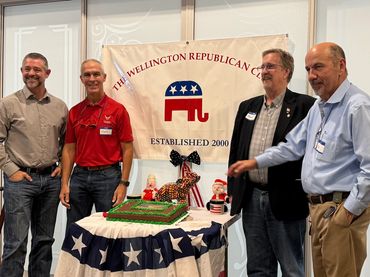 Commisioner Allocco. Club VP Cioffi, Mark Johnson & President Joe Wolff