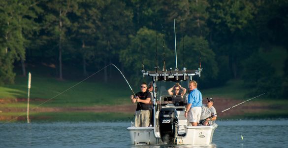 Striper Fishing on Lake Lanier