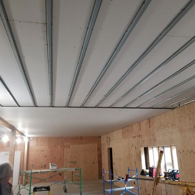 installing a fire rated ceiling for Lincoln County School District