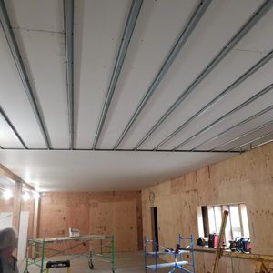  commercial drywall installation by finish right construction. located in lincoln city oregon 97367