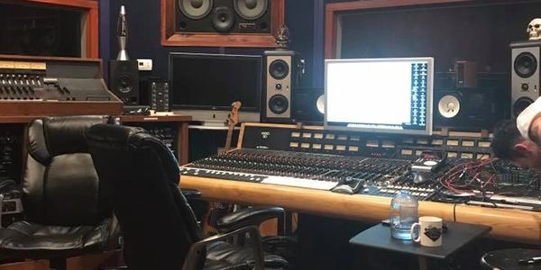 Recording in the studio
