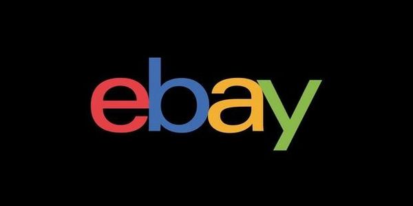 Colorful eBay logo on a black background.