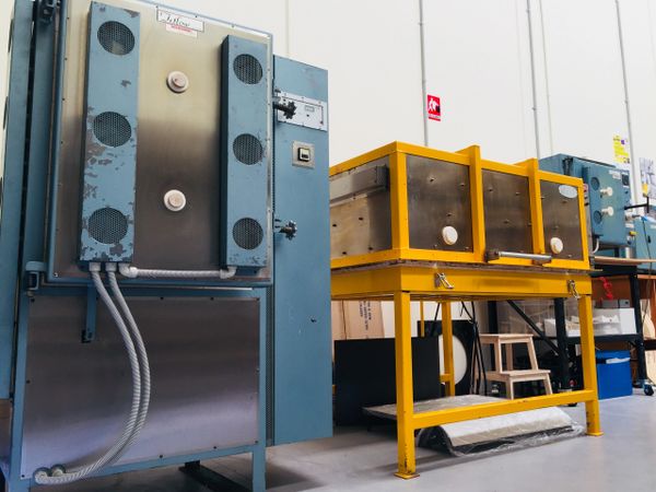 Kilns at 1000 Degrees Glass Studios.