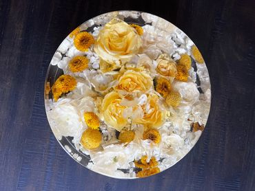 9" round resin block