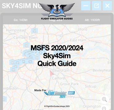 Flight Sim Guides Shop quick guide for the Sky4Sim add-on to Microsoft Flight Simulator 2024 (MSFS 2
