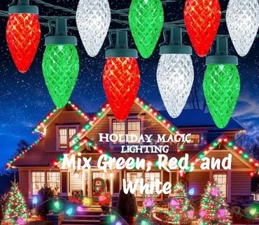 Mix Green, Red, and White