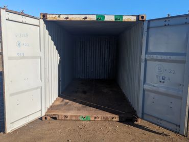 Inside cargo worthy container