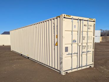 40' high cube, one trip container