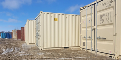 Wide variety of shipping containers for sale or for rent.