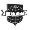 Black and white CTC logo with a globe and banner design.