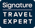 Logo for Signature Travel Expert with bold, clean typography.