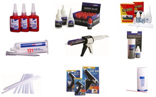 Anaerobic Threadlocker
Instant Cyanoacrylate: Super Glue
Tru Bond
2 Part toughened acr
Silicon Spray