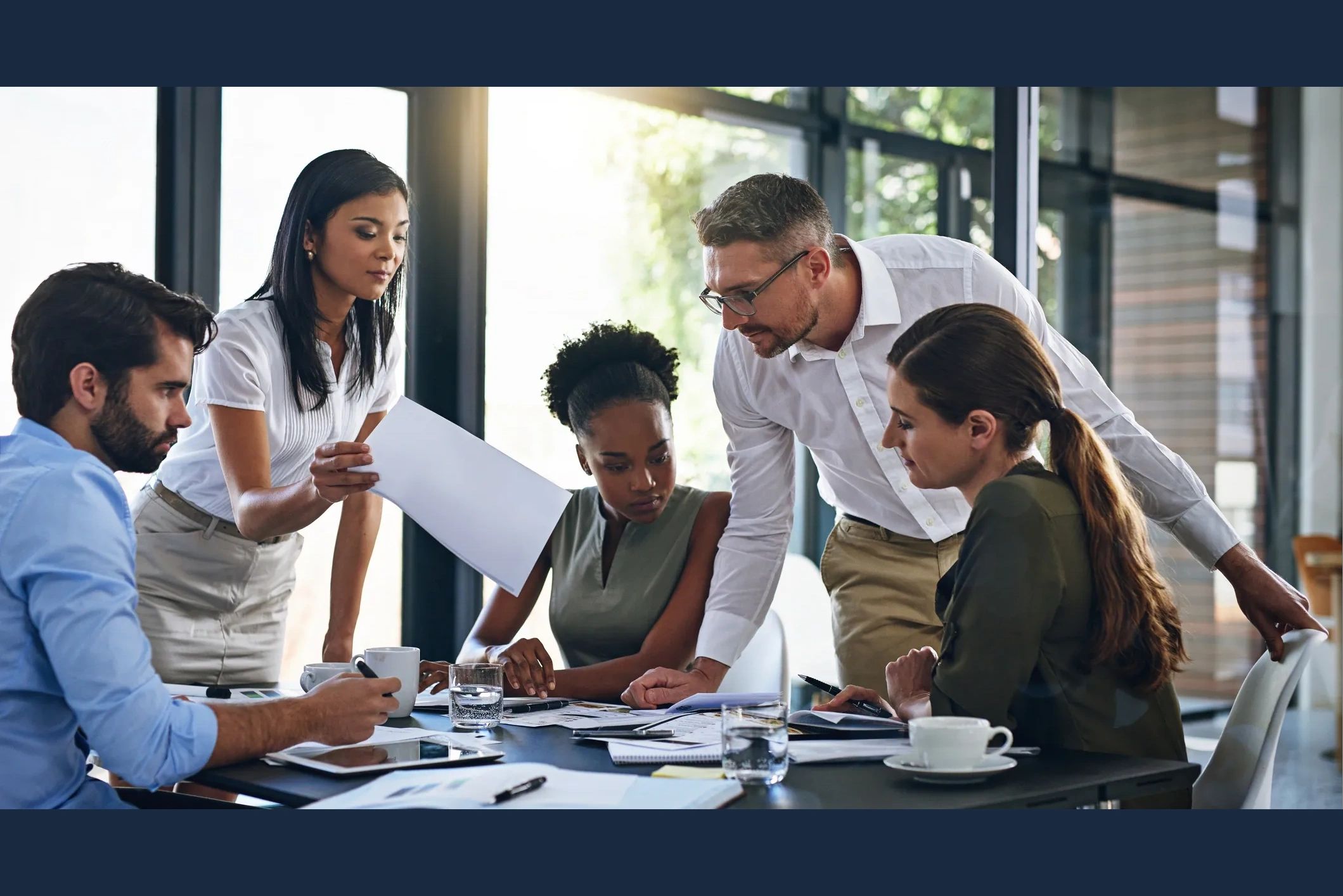 Team working together to get organizational results